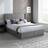 Happy Beds Reid Double 4 Drawer Storage Grey Velvet 5ft Frame Bed