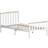 Vida Designs Milan 3Ft Single Wood Solid Pine 90 x 190 cm White Frame Bed