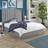 Aspire Helix Ottoman Storage - Grey - King Frame Bed