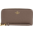 Coach Long Zip Around Wallet - Pebbled Leather/Gold/Dark Stone