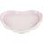Le Creuset Heart Stoneware Spoon Rest - Shell Pink Utensil Holder