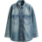 H&M Oversized Denim Shirt - Light Denim Blue