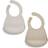 Mamas & Papas Silicone Bibs 2-pack Neutral Speckle