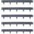 Harbour Housewares 5 Pc Steel Lawn Edging Set 5M x 8cm - Grey