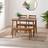 Furniturebox Lynton Small Walnut Effect Wooden Table With 2 Chairs & Bench Dining Set
