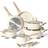 Just Perfecto Non-Stick Induction Beige Cookware Set with lid 15 Parts