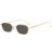 PPFVVTV Steampunk Retro Sunglasses Grey/Gold