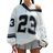 Shein EZwear Valentine Day V-Neck Black & White Heart Print Pullover Sweater, Minimalist Fashion Casual Everyday Wear For Women