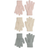 H&M Gloves 3-pack - Turquoise/Beige/Pink (1171338006)