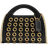 Coach Top Handle Card Case With Grommets - Brass/Black