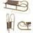 Bambiniwelt Wooden Sledge with Pull Rope