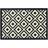 Dunelm Marvel Geometric & Washable Doormat White, Black 50x75cm