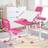 Costway Adjustable Kids Tilted Desk Set with Lamp 76 x 57 x 21 cm