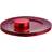 Argon Tableware 12 Piece Metallic Charger Plates Set - Red Plate Sets 12pcs