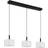 ETC-Shop 3 Flames Opal/Black Pendellampa 20cm