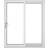 Crystal Upvc Sliding Patio 1490 2090 mm External Door Clear Glass S 0502-Y (x)
