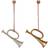 Maileg Hanging Trumpet Gold/Silver Juletræspynt 7.5cm