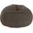 Faux Fur Dark Brown Sækkestol