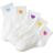 Shein 5 Pairs Children's Crew Socks Ankle High Fun Cute Athletic Running Socks Gifts For Children's Kids Socks