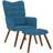 vidaXL 4016831 Blue Fåtölj 95.5cm 2st