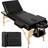 tectake Table de massage pliante 3 Zones Bois, cosmétique, portable blanc