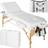 tectake Massage table Somwang 7.5 cm padding white