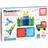 PicassoTiles Magnetic Tiles with Vehicle Base 63pcs