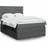 vidaXL Mit Matratze 140 x 190 cm Dunkelgrau Boxspringbett