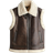 H&M Double Faced Gilet - Dark Brown/Light Beige