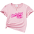 Shein Young Girls Casual Letter Graphic Short Sleeve T-Shirt