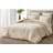 Chezmoi Collection Nora Ruffled Bedspread Beige (299.7x248.9cm)
