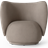 ferm LIVING Rico Brushed Warm Grey Loungestol 76.5cm