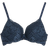 Cubus Push Up Bra with Lace - Navy Blue