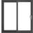 Crystal Upvc Sliding Patio Grey 209cm H 179cm W x 7cm D External Door (90x)