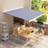 vidaXL Awning Top Sunshade Canvas 400x300 cm Blue & White 400x300cm