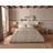 Silentnight Supersoft Gingham Set Kingsize Duvet Cover Natural, Beige
