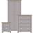 Highland Dunes Leawood 3 Pieces Bedroom Set - Grey