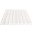 Profiltech Hvid TP18 Ståltrapezplade 250x107x0.5cm - RAL 9010