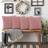 Brayden Studio Shadwell Striped Square Scatter Crushed Velvet 45.72 cm H x 45.72 cm W Cushion Cover Pink (45x45cm)