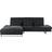 Beliani Right Hand Corner Black Ikast Sofa 3 Seater