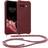 Kwmobile Necklace Case Kompatibel Mit Google Pixel 9a Hülle Silikon Schutzhülle Bordeaux Violett