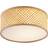 QAZQA Oriental Bamboo Natural 30 cm Ceiling Flush Light