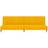 vidaXL 2-Personers Sovesofa Fløjl Gul Sofa 200cm 2 personers