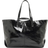 River Island Womens Black Oversized Leather Shopper Bag One Size