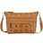 MCM Aren Small Visetos Leather Crossbody Bag - Cognac