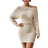Shein New Knitted Solid Color Waist Tight Fitted Sexy Dress Autumn Winter