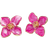 Shein 1pair Colorful Oil Drip Four-Petal Flower Shaped Dopamine Stud Earrings For Women, Simple & Sweet Daily Accessory, Perfect Gift For Vacation Valentines,Mom,Mother,Mother's Day,Gift