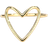 Shein 1pc Heart Design Ring Copper Jewelry