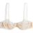 H&M Balconette Bh Med Broderier - Beige/Vit