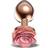 AfterDark Rosegold Metal Anal Plug With Pink Rose Medium